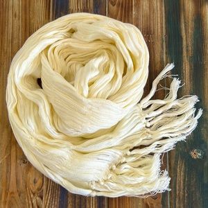 Women's Pistil Ivory Ribbed Scarf